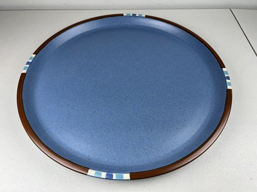 Dansk Mesa Sky Blue Stoneware Platter 13" Southwestern Discontinued Japan - Picture 2 of 11