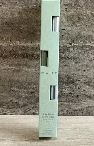 Mally Brow Beauty Double-Ended Brow Pencil Duo + Sharpener *SABLE* BNIB - Picture 8 of 8