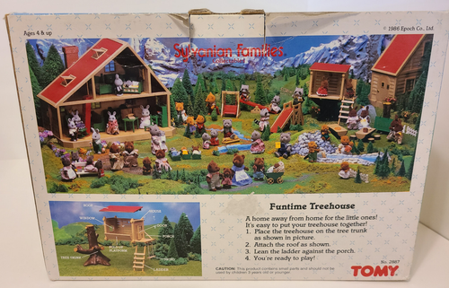 LOTE De Colección Sylvanian Families Funtime Treehouse 1986 + Babblebrook Rabbit Family - Imagen 16 de 22