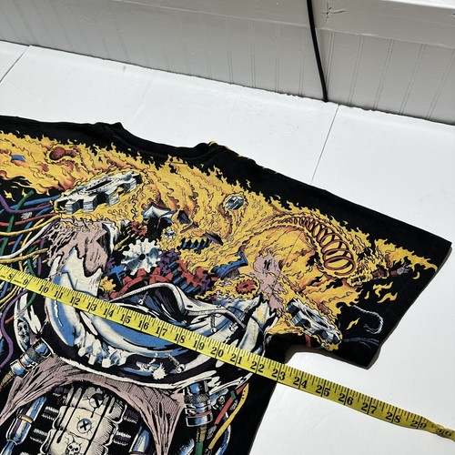 Vintage Liquid Blue Overload Weapon X T Shirt Mens XL Marvel Wolverine Art Tee - Picture 23 of 24