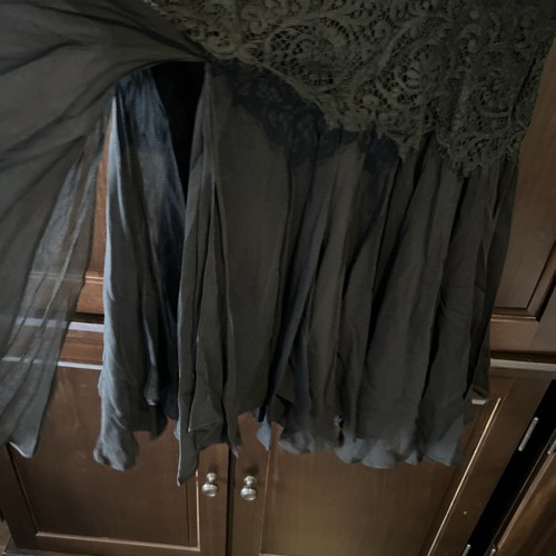 dana buchman Black Silk Flared Skirt 6 - Picture 5 of 9