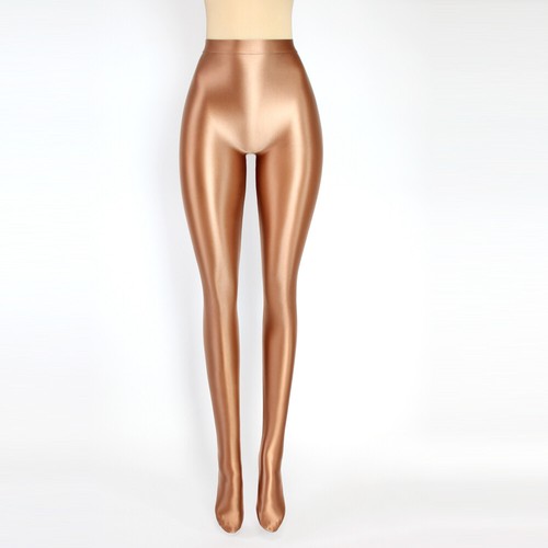 Women Sexy Seamless Tights Yoga Fitness Pantyhose Glossy Opaque Shiny Plus Size - Picture 14 of 28
