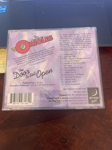 The Legendary Orioles : The Door Is Still Open CD Doo Wop R&B - Picture 2 of 2