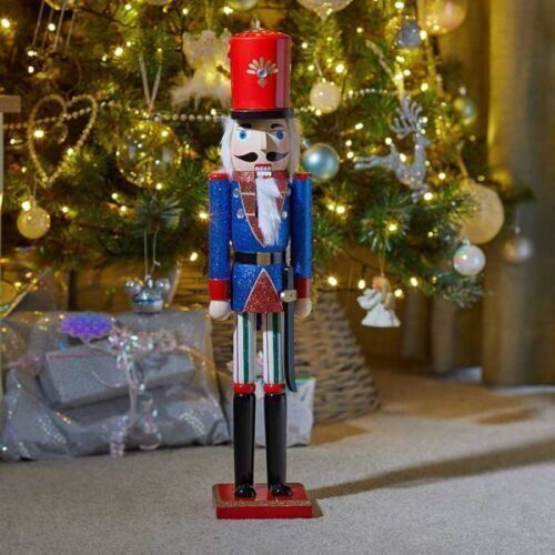 Christmas Nutcracker Wooden Decoration Large Soldier Red Blue Statue Xmas Decor - Picture 4 of 61