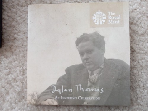 2014 Royal Mint Alderney Dylan Thomas GBP1 Gold & GPB5 Silver Proof Coins - Picture 12 of 13