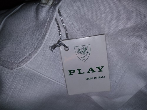 Camicia Uomo Estiva Manica Corta Leggera Bianca Blu Lino Cotone 100% Coachella - Imagen 67 de 76