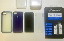 Apple iPhone 5c - 8GB WHITE Unlocked, GSM w/2 SCREEN COVERS, 2 BRANDED CASES