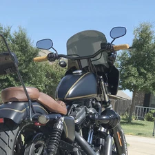 10'' Rise MX-T Bar Handlebar For Harley Sportster Iron 883 1200 48 72 Roadster