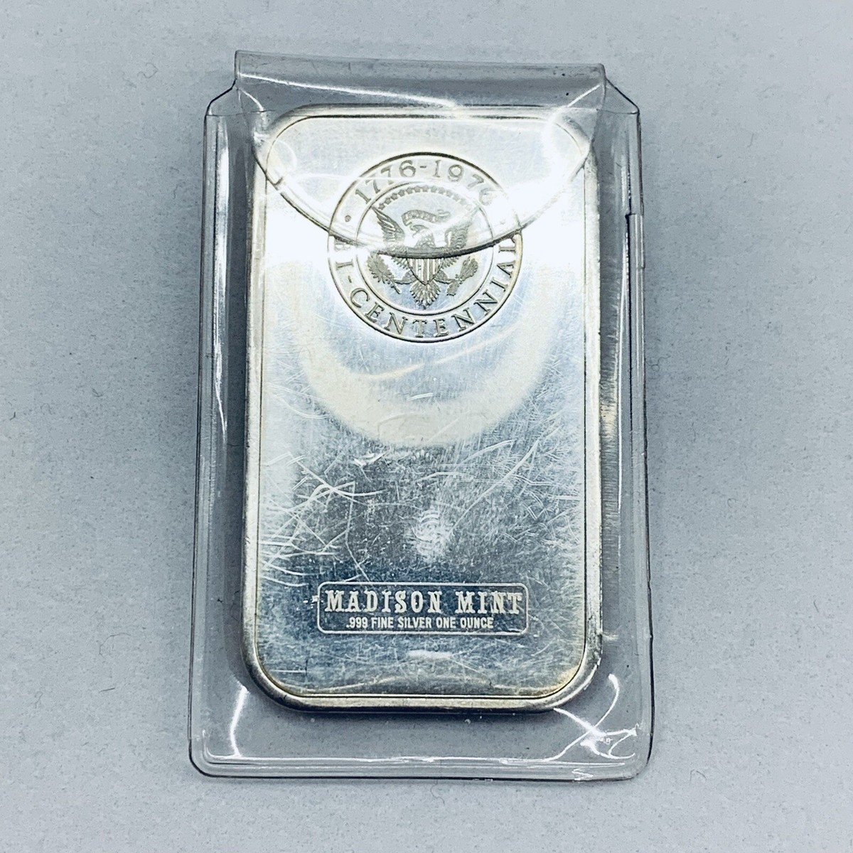 George Washington One Ounce 999 Fine Silver Bar Madison Mint