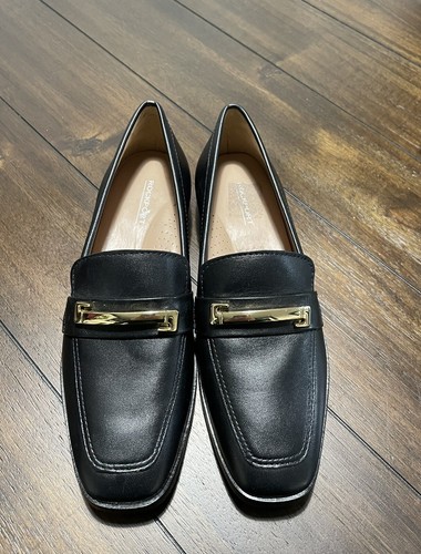 NWB Rockport Women's Santana Bit Leather Loafer Size 6 Black - Picture 2 of 7