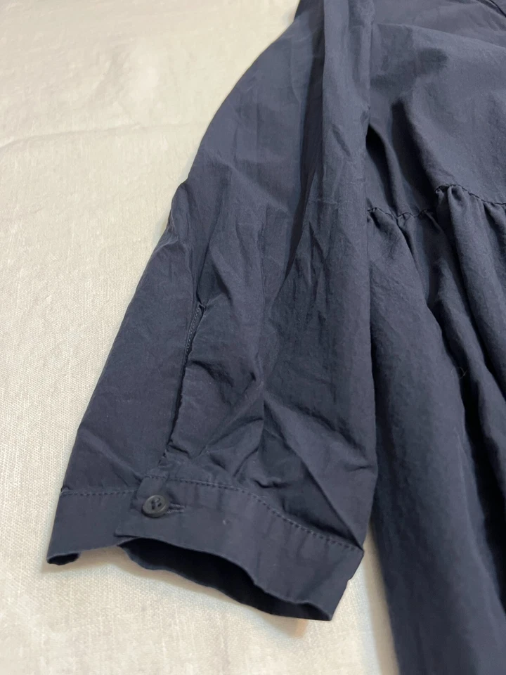 COS темно-синий рубашка платье США 6 длинным рукавом скандинавский минималистский Midi офис классический - Изображение 4 из 4