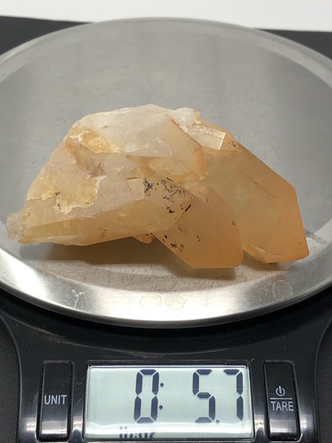 RARE Tangerine Lemurian Natural Quartz CLUSTER Crystal Brazil 5.7oz N7 - Picture 12 of 12