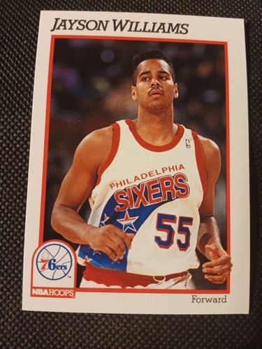 1991 JAYSON WILLIAMS NBA HOOPS ROOKIE CARD RC #416 ST JOHNS 76ERS NJ NETS - Picture 1 of 2