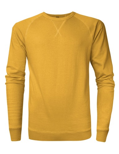 Mens Crew Neck Sweatshirt Solid Cotton FRENCH TERRY Fleece T Shirts Tee Casual - Picture 33 of 50