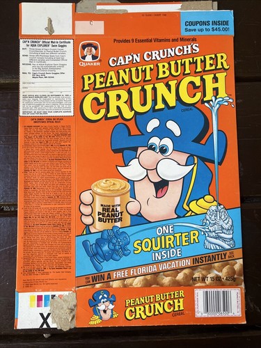 1989 Cap'n Crunch Peanut Butter Crunch - SOGGY SQUIRTER Inside Promo