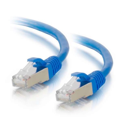 New Cables2Go 00676 5ft CAT 6a 10 Gb 550Mhz Snagless Shielded Patch Cable - Blue - Picture 5 of 7