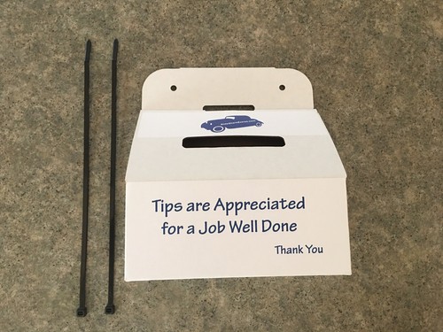 tip box rideshare gratuity tips tipping 5 star rating card - Bild 5 von 12