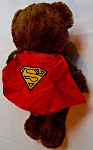 NUEVO Disfraz de Super Man Six Flags Oso Negro Animal de Peluche Niños Niños - Imagen 2 de 3