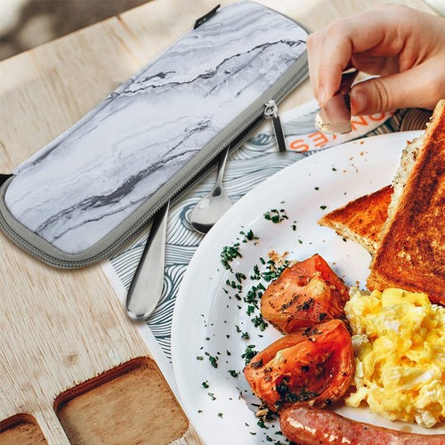 Reusable Portable Travel Tableware Carrying Bag Storage Case Cutlery Flatware Or - Picture 7 of 7