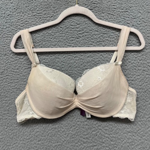 Adore Me Bra Womens 38D Cream Lace Bridal Sexy Underwire Lingerie