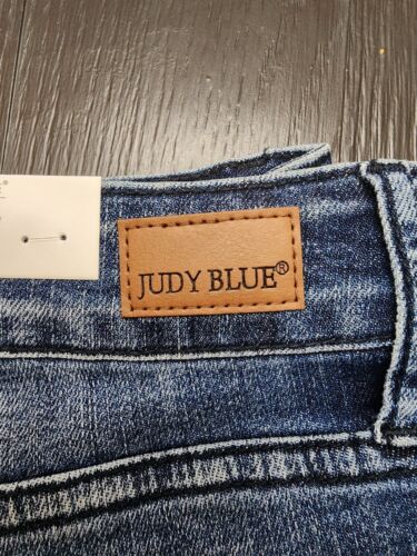 Judy Blue Jeans Women 14W Relaxed Fit High Waist Stretch Distressed 26 Length ! - Picture 5 of 17