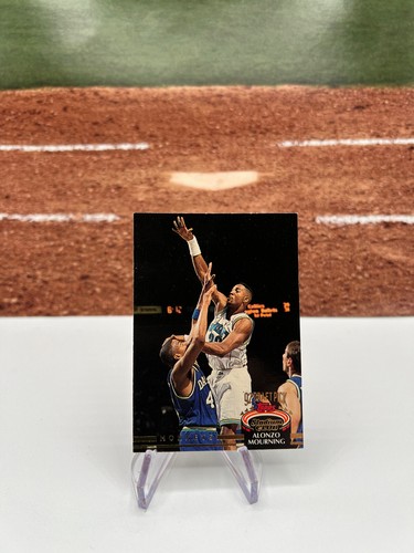 1992-93 Topps Stadium Club Alonzo Mourning RC #297 Charlotte Hornets - Foto 1 di 2