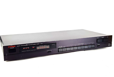 Luxman T-100 Stereo AM/FM Tuner Black No Antenna Tested Well