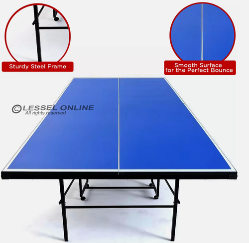 All-in-One Table Tennis Set w/ Ping Pong Balls Paddles Retractable Net Portable - Picture 6 of 10