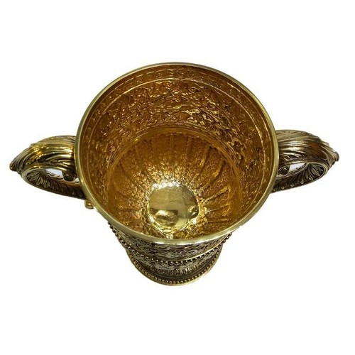 Antique English Silver Gilt Cup, Kutch Style, Hancocks & Co - 1870 - Picture 8 of 10
