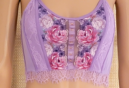 NWT Victoria Women's Secret Dream Angels Emroidered Strapless Corset Top Size M - Picture 2 of 16