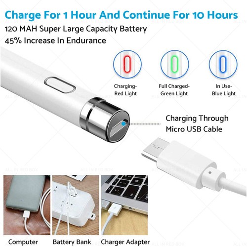 Stylus Pen Suitable For Apple iPad 6th-9th/iPad Pro 2018-2021/mini 6/5/Air - Picture 5 of 22