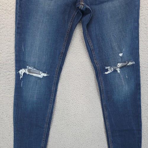 Old Navy Jeans Womens Size 6 Blue Rockstar Super Skinny Dark Wash Distressed - Bild 2 von 16