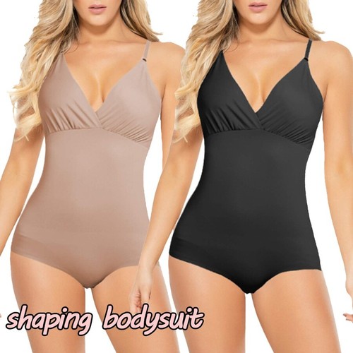 Women All In One Body Shaper Tummy Control Waist Trainer Bodysuit Underwear UK - Picture 1 of 16