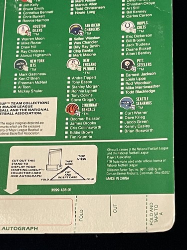 Kenner 1988 Vintage Brian Bosworth SLU Starting Lineup Figure Sealed very clean - Bild 10 von 10