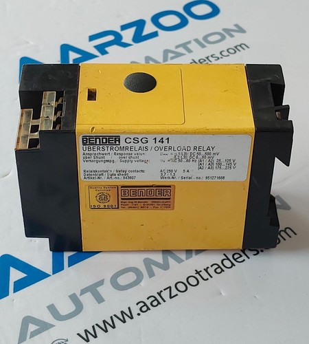 1Pz Usato BENDER CSG 141 Relè di Sovraccarico, Piegatrice CSG141 5A,250VAC | 943607 - Foto 4 di 6
