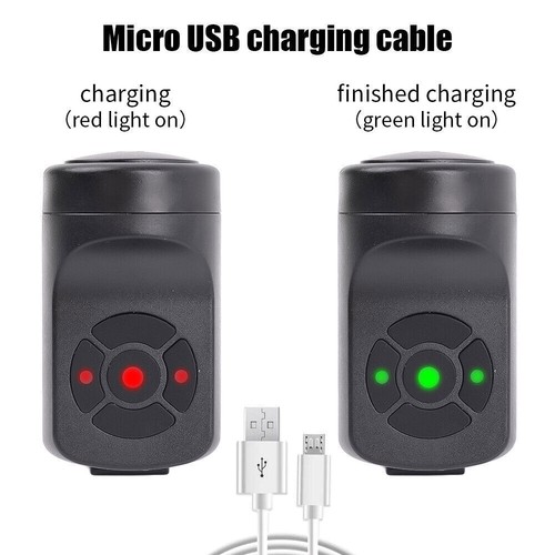 USB Rechargeable Bike Motorcycle Electric Bell Horn 4Modes Anti-theft Alarm Horn - Picture 13 of 20