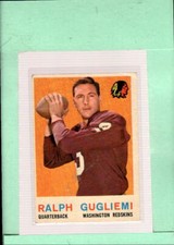 1959 Topps #97 Ralph Guglielmi VG/EX Very Good/Excellent Redskins UER ID:47495