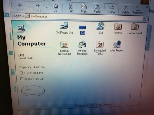 Vintage IBM ThinkPad 380D 2635-2AU Pentium 150MHz 16MB 4.8GB Win98-SE Laptop - Picture 14 of 18