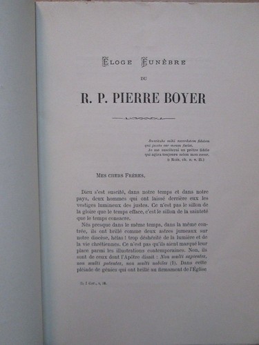 Eloge du père BOYER de PONTIGNY, conjuration de SAINT EDME. Auxerre, 1892. - Bild 2 von 6