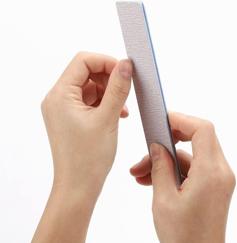 100-Piece 150/150 Grit Acrylic Nail Files - Reusable Double-Sided Emery Boards - Picture 6 of 9