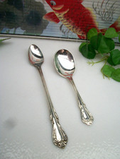2  Oneida Wm A Rogers CHALICE Harmony Silverplate Baby Toddler Feeding Spoons