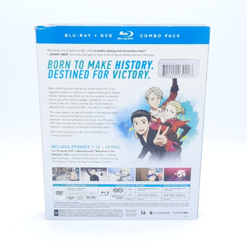 Yuri on ICE: The Complete Series - Blu-Ray + DVD Combo Pack - New Sealed - Picture 2 of 7
