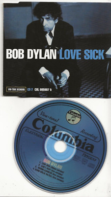 BOB DYLAN LOVE SICK 1998 AUSTRIAN 4-TRACK CD, WITH TOUR DATES, MINT
