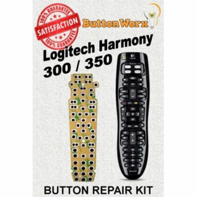 ButtonWorx  Remote Control Button repair kit for Logitech Harmony 300 or 350