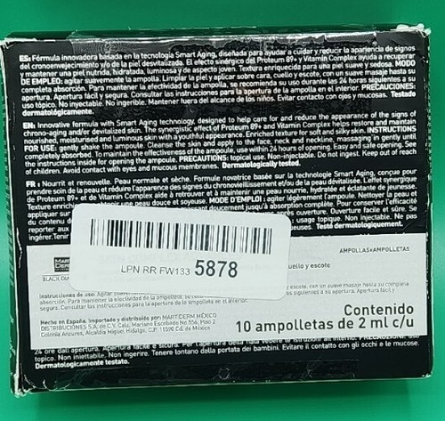 MartiDerm Black Diamond Skin Complex Advanced 10x2ml ampoules, Box Has Damage - Picture 3 of 3