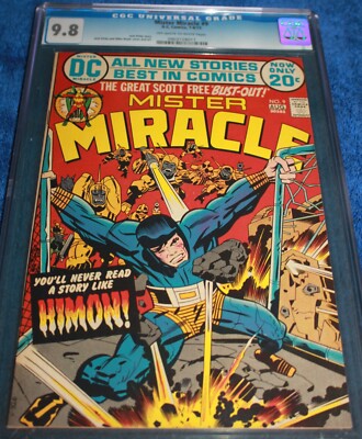 MISTER MIRACLE #9 CGC 9.8 1ST HIMON! ORIGIN MISTER MIRACLE! JACK KIRBY COVER/ART