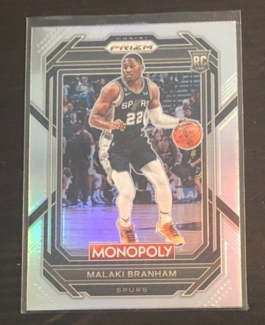 2022-23 Panini Prizm Monopoly MALAKI BRANHAM Silver Rookie Card RC #81 Spurs