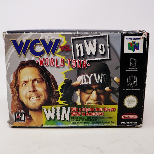 VINTAGE 1998 NINTENDO 64 N64 WCW VS. NWO WORLD TOUR CART VIDEO GAME PAL BOXED - Picture 1 of 10