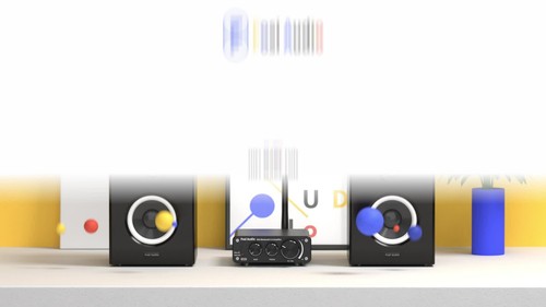 Fosi Audio BT10A Bluetooth 5.0 Stereo Audio Amplifier Receiver Mini Hi-Fi 50Wx2 - Video 1 of 1