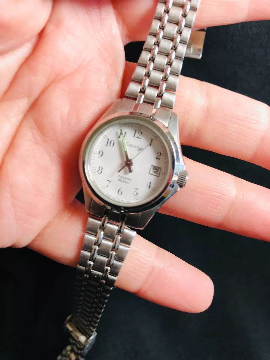 Antique Orient Watch Womens Analog Watch Stainless Steel Water Resistant 10 BAR
